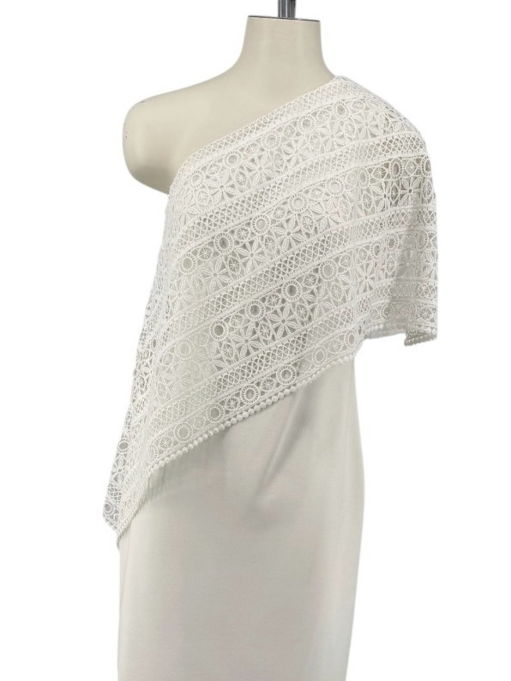 Ralph Lauren White Lace Crochet Midi Dress